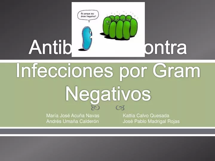 antibi ticos contra infecciones por gram negativos