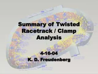 Summary of Twisted Racetrack / Clamp Analysis