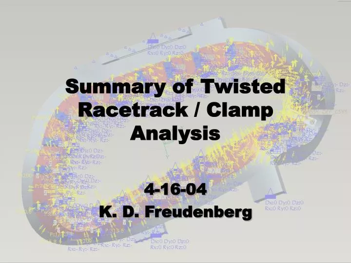 summary of twisted racetrack clamp analysis