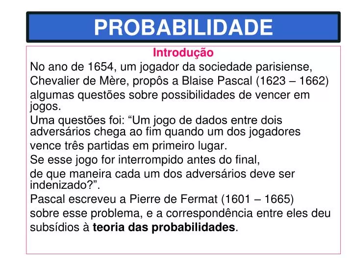 probabilidade