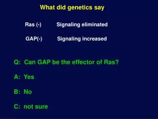 What did genetics say