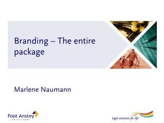 Branding – The entire package