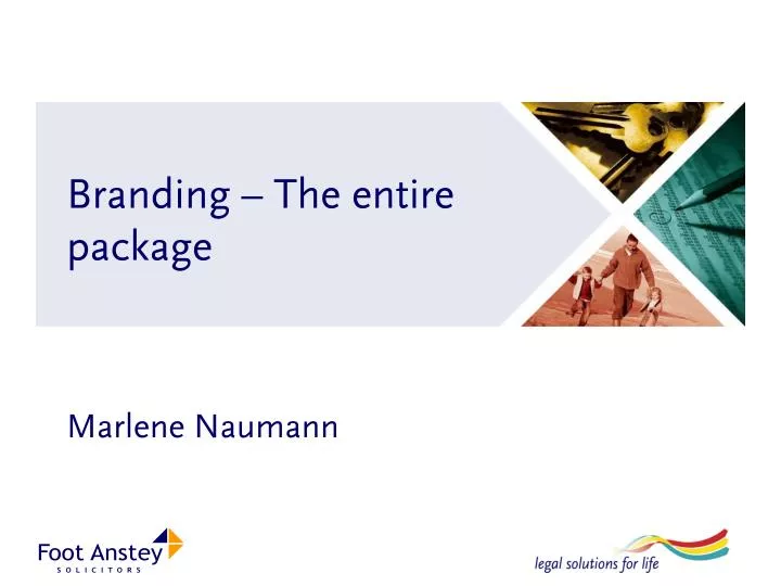 branding the entire package