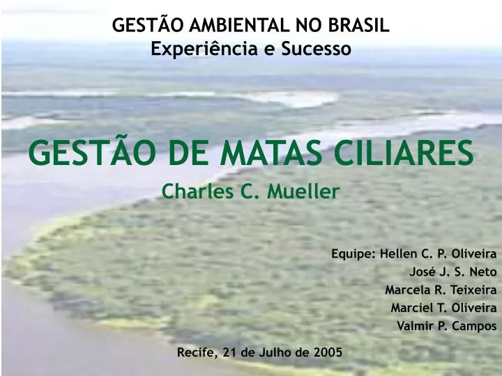 gest o ambiental no brasil experi ncia e sucesso
