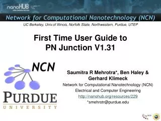 First Time User Guide to PN Junction V1.31