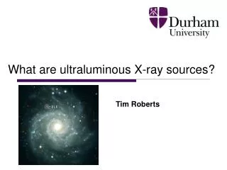 What are ultraluminous X-ray sources?