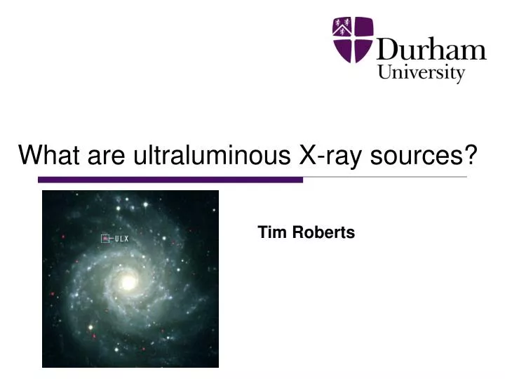what are ultraluminous x ray sources