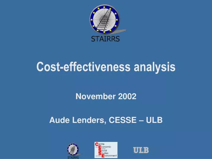 cost effectiveness analysis