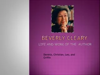 BEVERLY CLEARY
