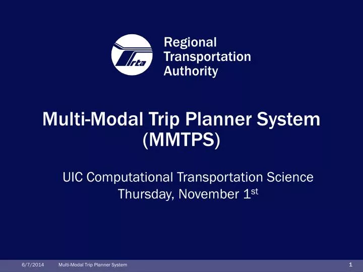 multi modal trip planner system mmtps