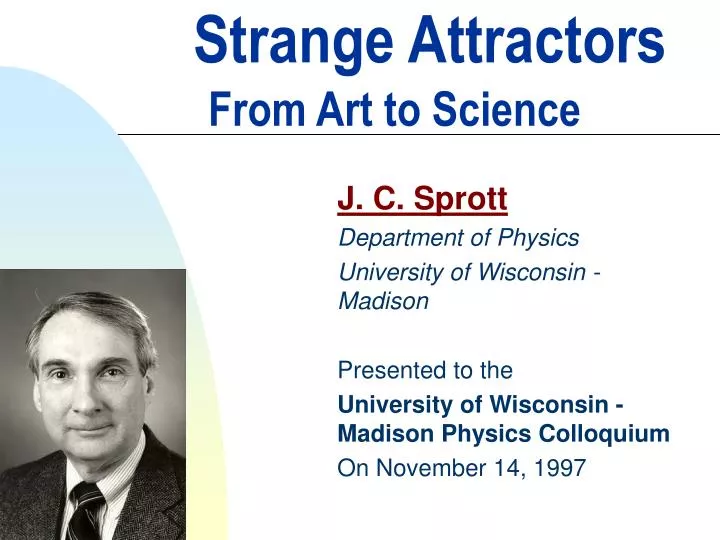 strange attractors from art to science
