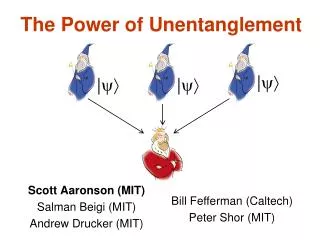 The Power of Unentanglement