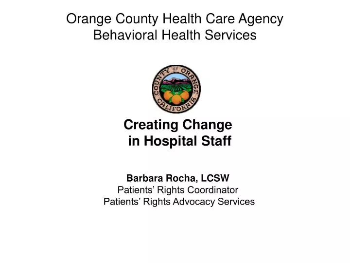 orange county health care agency behavioral health services