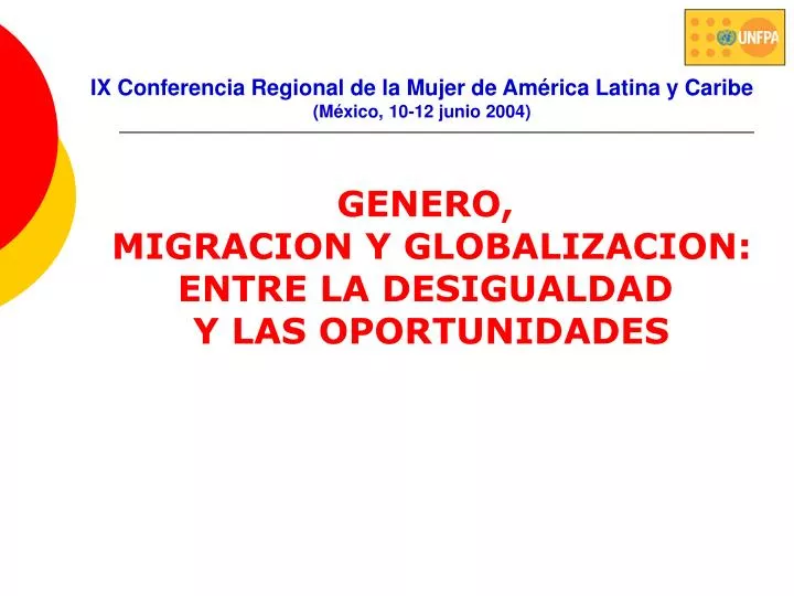ix conferencia regional de la mujer de am rica latina y caribe m xico 10 12 junio 2004