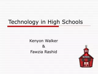Technology in High Schools