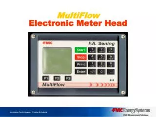 MultiFlow Electronic Meter Head