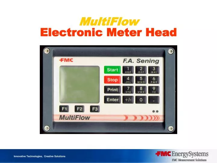 multiflow electronic meter head