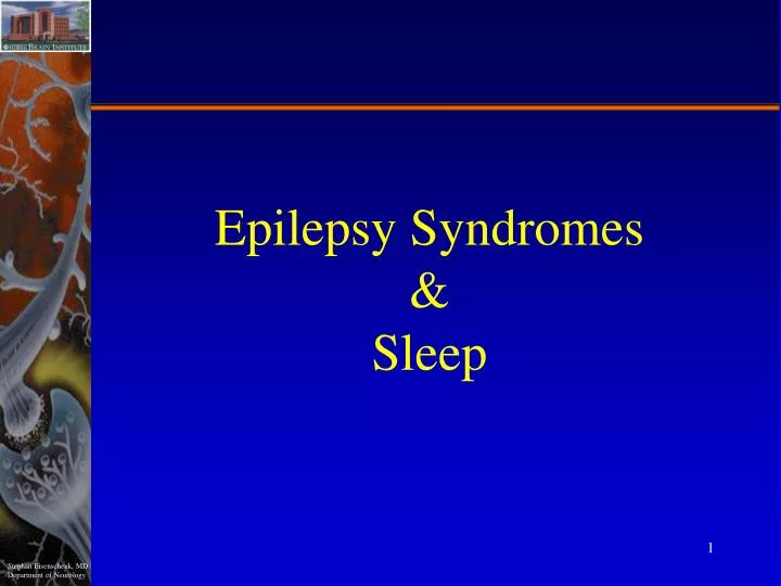 epilepsy syndromes sleep
