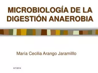 microbiolog a de la digesti n anaerobia