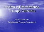 Optimizing Performance Through Consortia - slide 1
