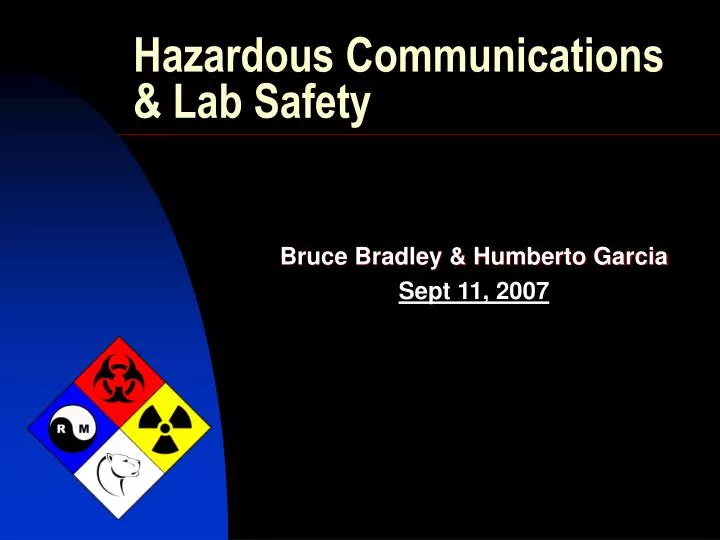 hazardous communications lab safety