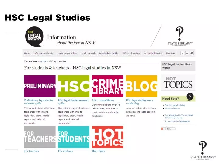 hsc legal studies