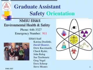Graduate Assistant Safety Orientation