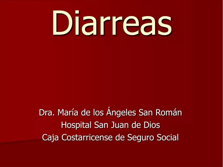 diarreas