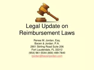 Legal Update on Reimbursement Laws