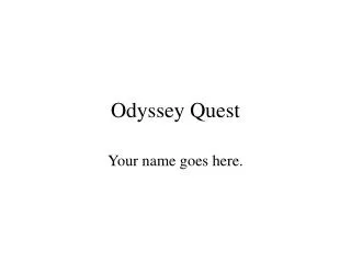 Odyssey Quest