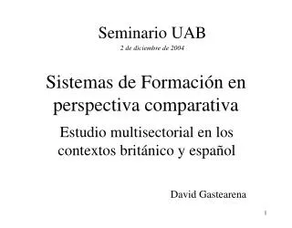 sistemas de formaci n en perspectiva comparativa