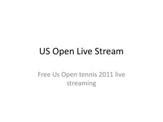 us open live stream