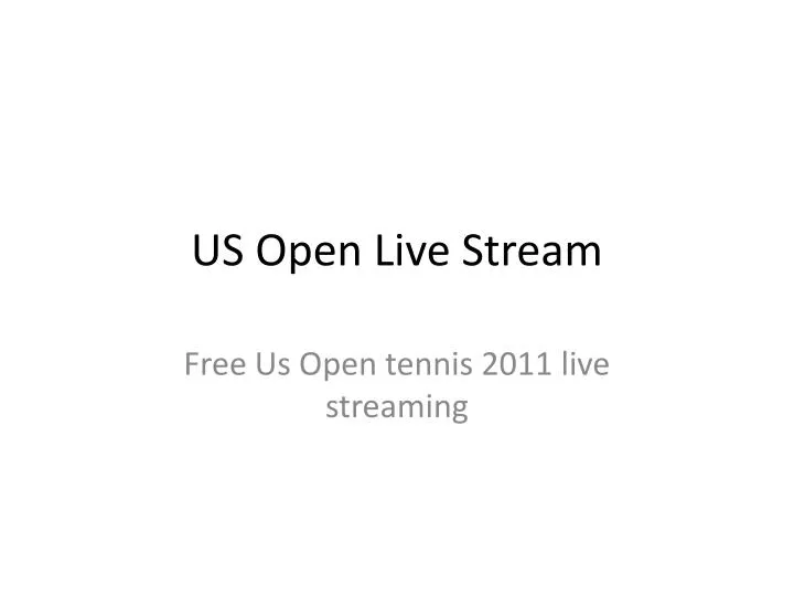 us open live stream