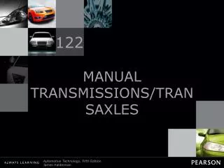 MANUAL TRANSMISSIONS/TRANSAXLES