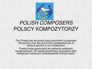 POLISH COMPOSERS POLSCY KOMPOZYTORZY