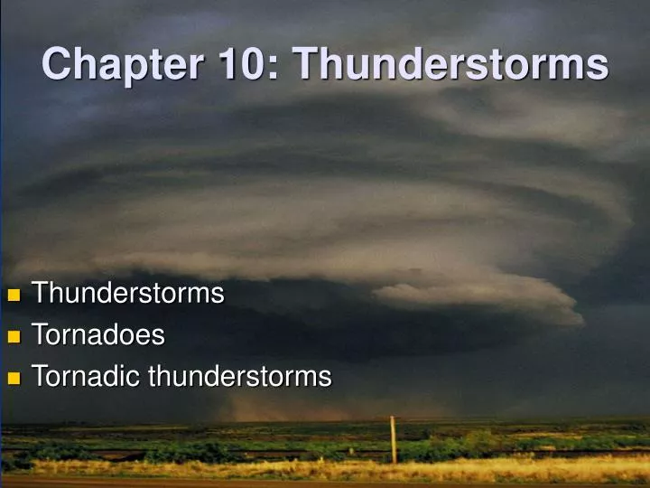 chapter 10 thunderstorms
