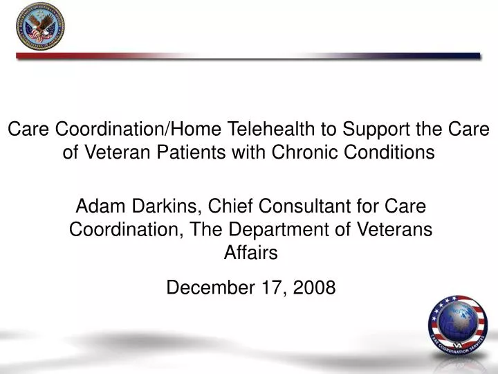 care coordination home telehealth to support the care of veteran patients with chronic conditions