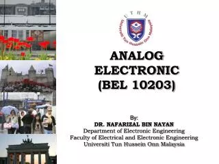 ANALOG ELECTRONIC (BEL 10203)