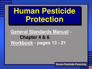 Human Pesticide Protection