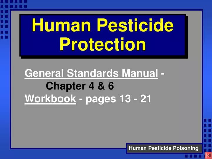 human pesticide protection
