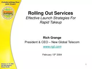 Rolling Out Services Effective Launch Strategies For Rapid Takeup