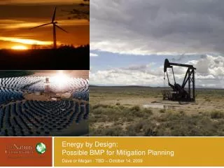 Energy by Design: Possible BMP for Mitigation Planning