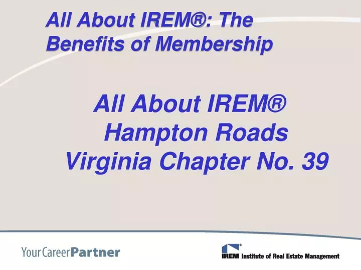 all about irem the benefits of membership