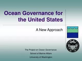 Ocean Governance for the United States
