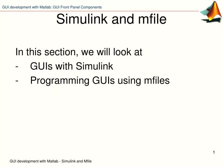 simulink and mfile