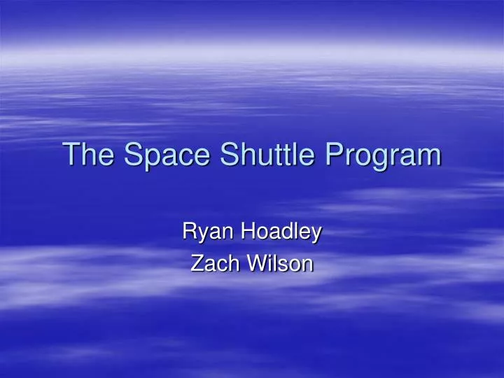 the space shuttle program