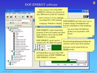 DOF-ENERGY software