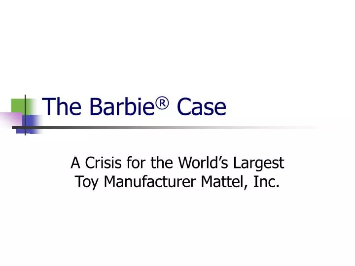 the barbie case