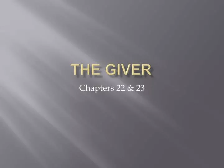 the giver