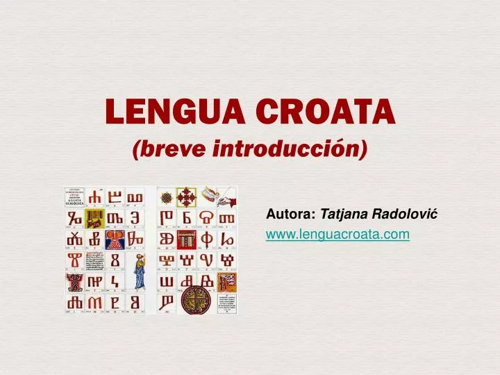 lengua croata breve introducci n